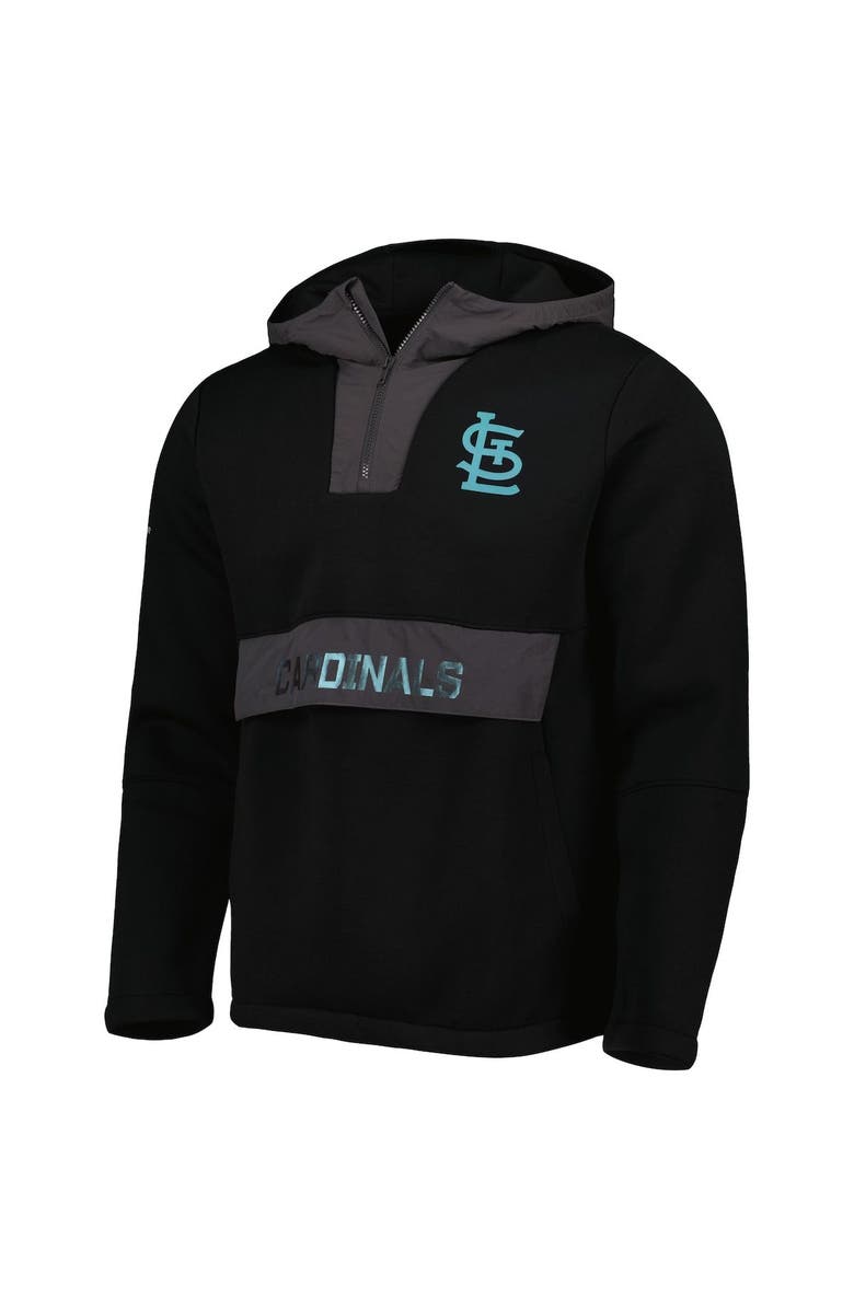 LEVELWEAR Men's Levelwear Black St. Louis Cardinals Ruckus Quarter-Zip Hoodie, Alternate, color, Black