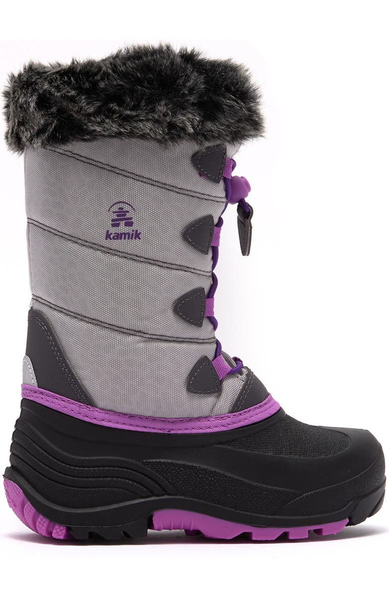 Kamik SnowGypsy3 Waterproof Faux Fur Trim Boot, Alternate, color,