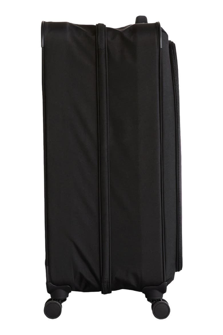 29-Inch Soft Sided Collapsible Spinner Check-In Luggage, Alternate, color, BLACK