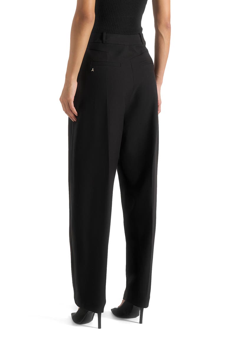 Sophie Wool Twist Leg Tailored Trousers, Alternate, color, Black