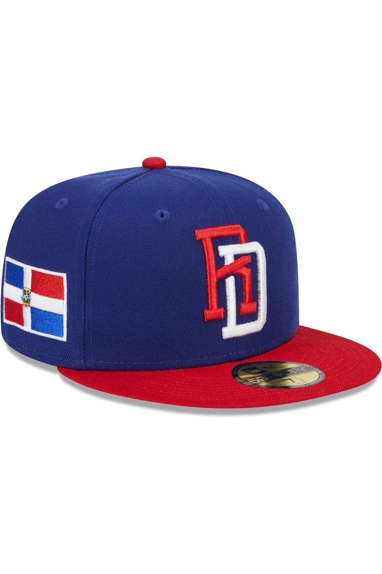 Men's New Era  Blue Dominican Republic Baseball 2023 World Baseball Classic 59FIFTY Fitted Hat, Main, color, Blue