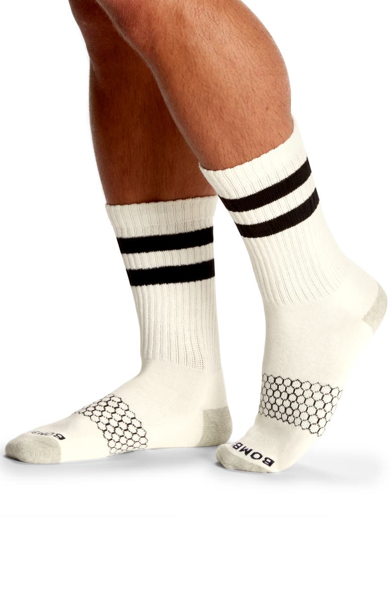 Bombas Vintage Stripe Crew Socks, Alternate, color,