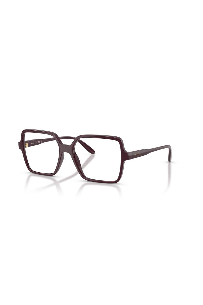 49mm Square optical glasses, Main, color, Red