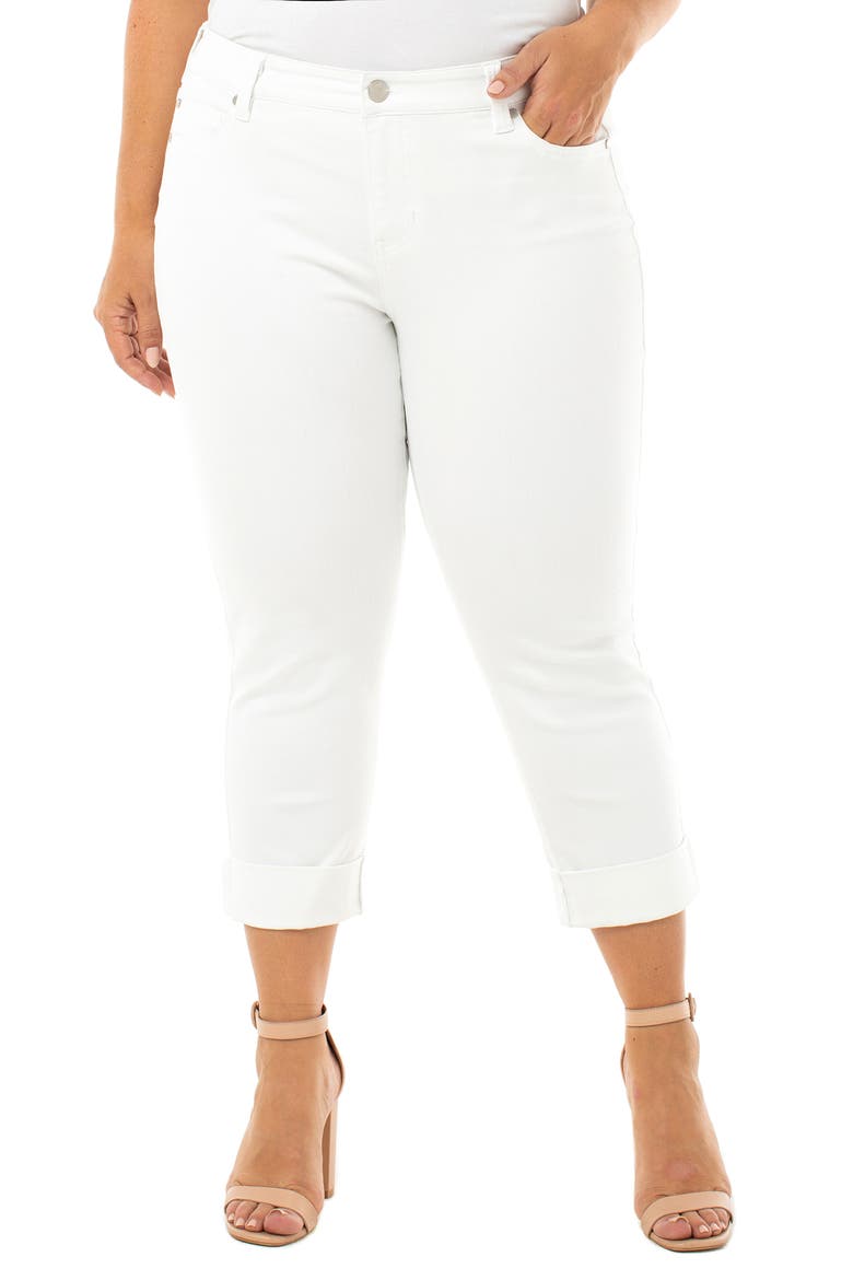 Charlie Crop Jeans, Main, color, BRIGHT WHITE