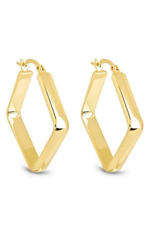 Layla Square Hoop Earrings
