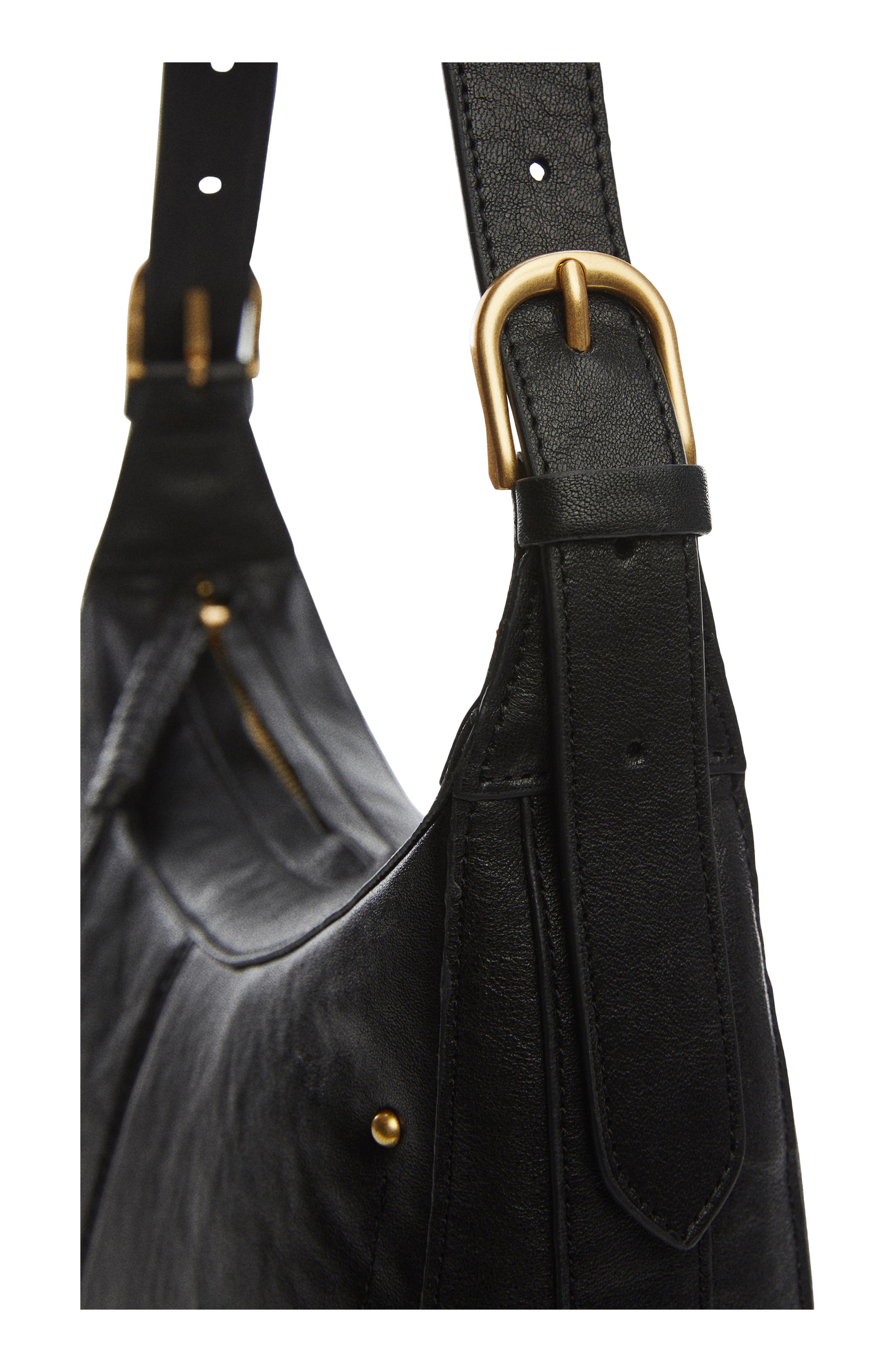 MANGO Padlock Croc Embossed Shoulder Bag, Alternate, color, 