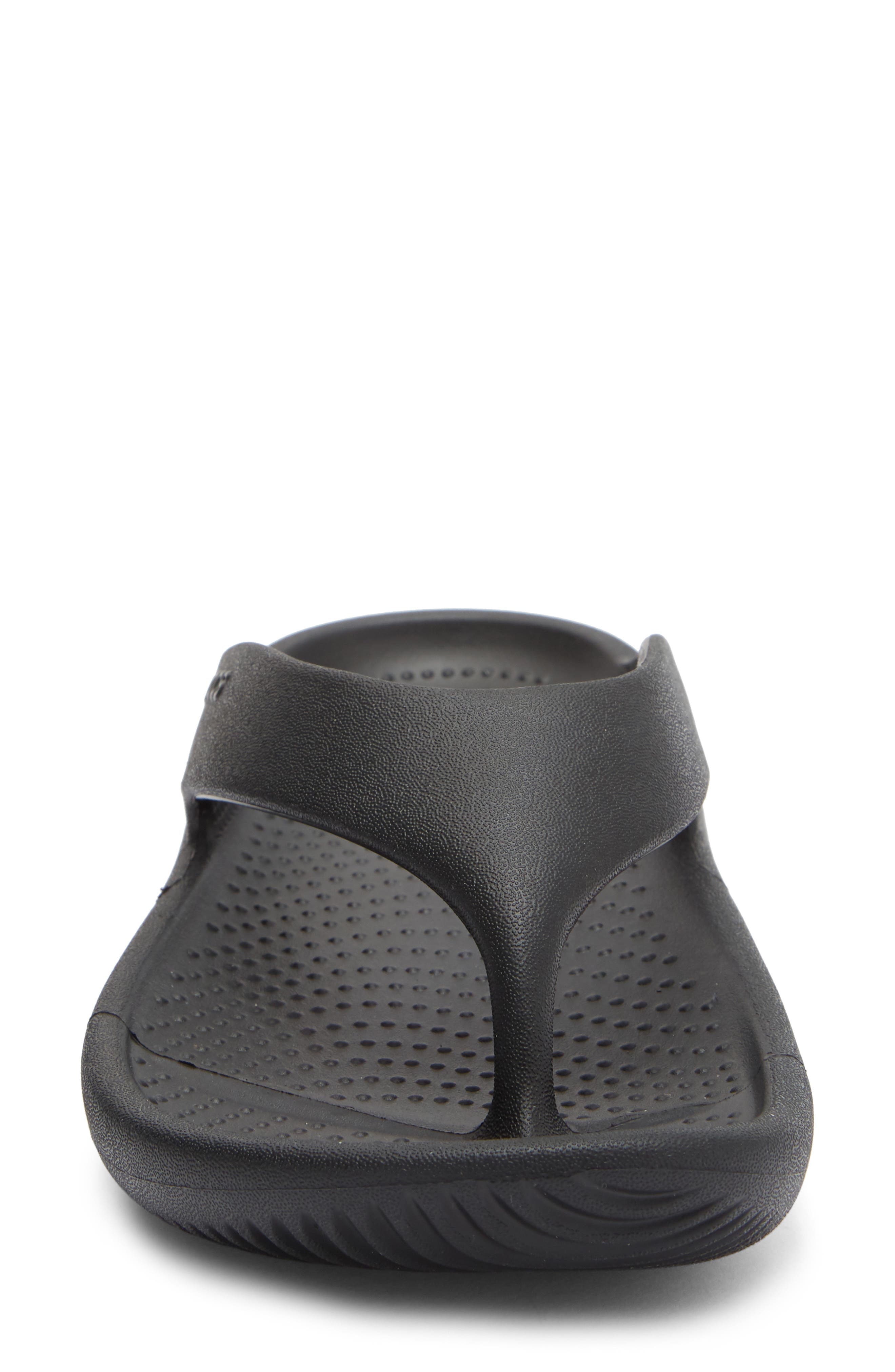 CROCS Mellow Recovery Flip Flop Sandal, Alternate, color, Black
