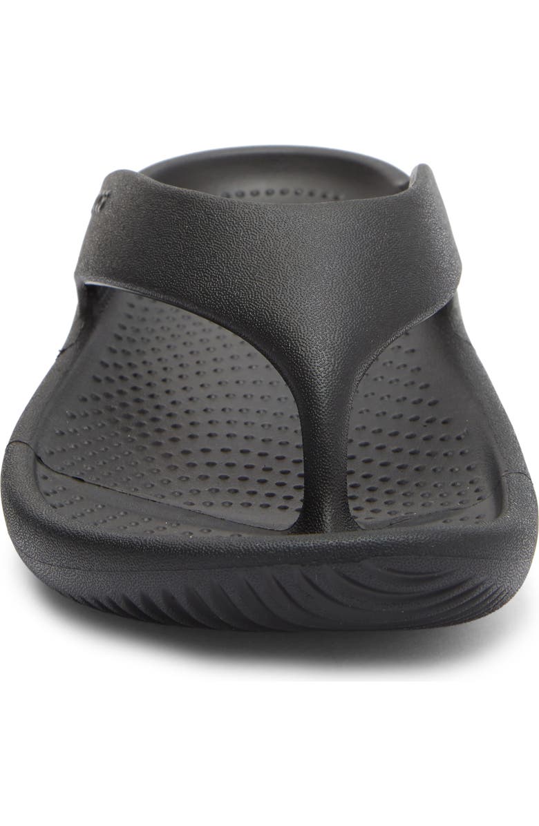 CROCS Mellow Recovery Flip Flop Sandal, Alternate, color, Black