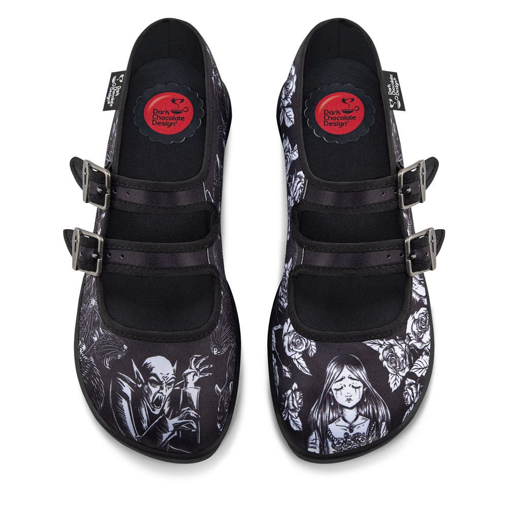 Hot Chocolate Design Death Stalks Women's Mary Jane Flats, Alternate, color, Death Stalks