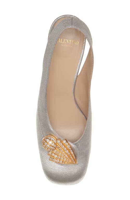 Shop Valentino Garavani Adamantine Slingback Pump