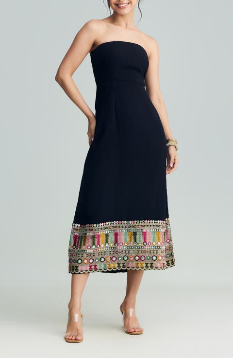 Sierra Strapless Midi Dress