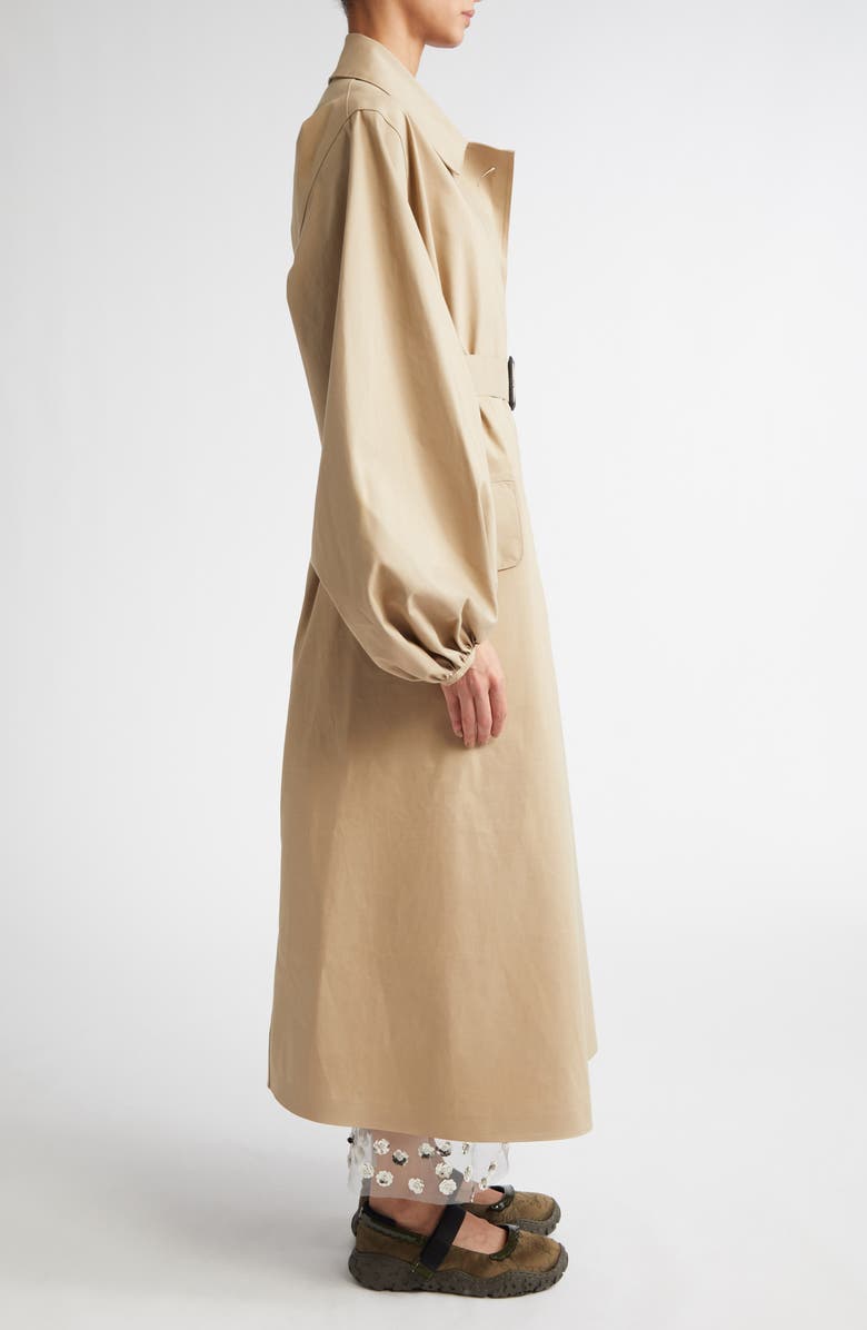 Cecilie Bahnsen x Mackintosh Oliver Waterproof Bonded Cotton Trench Coat, Alternate, color, 