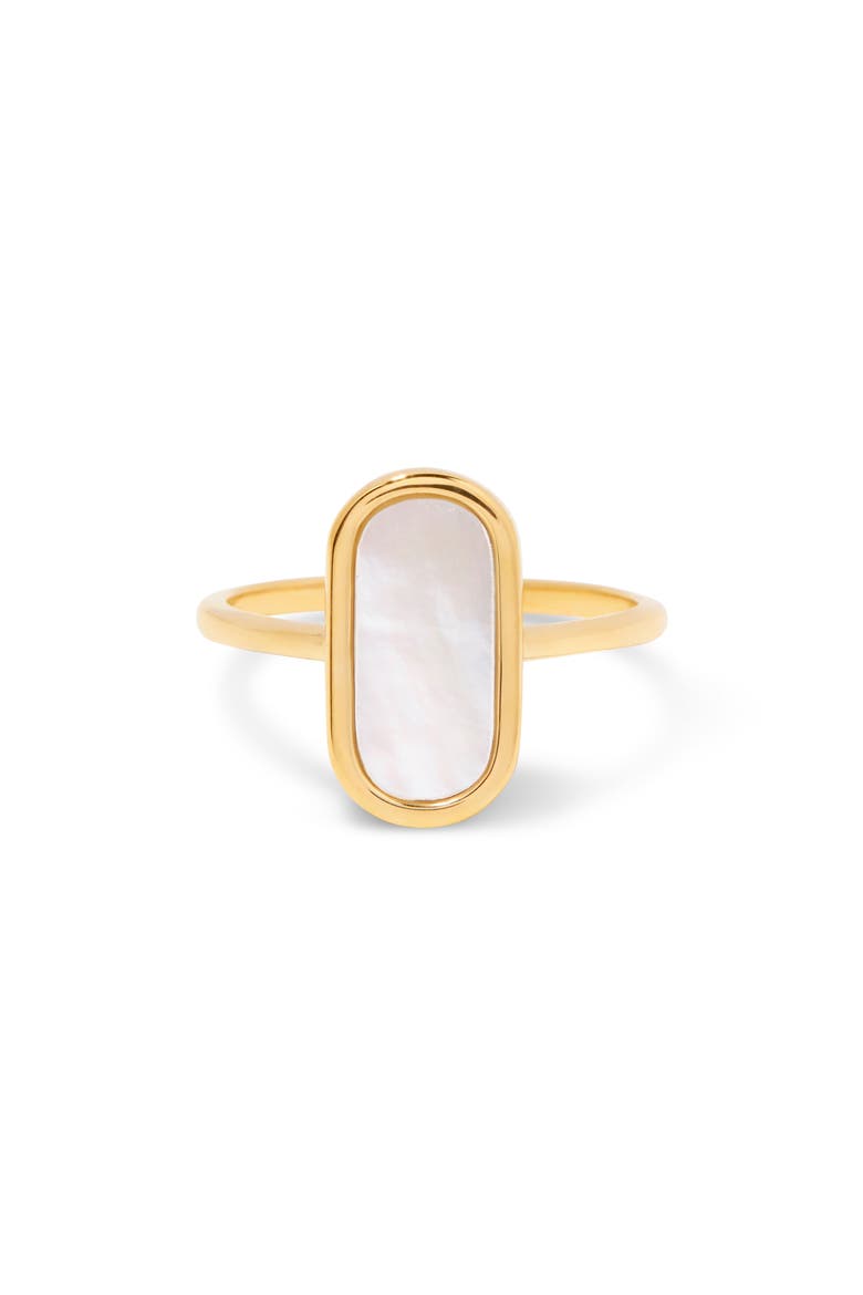 Fauna Mother of Pearl Ring, Alternate, color, GOLD