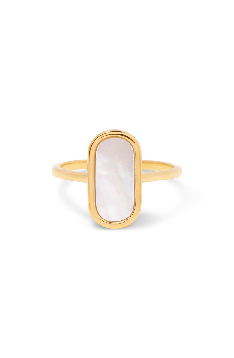 Brook and York Fauna Mother of Pearl Ring, Alternate, color, Gold