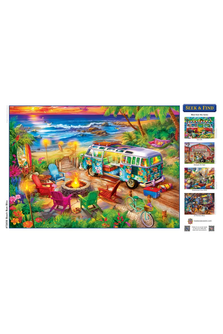 Beach Bum Bliss 1000 Piece Jigsaw Puzzle, Alternate, color, Multicolor