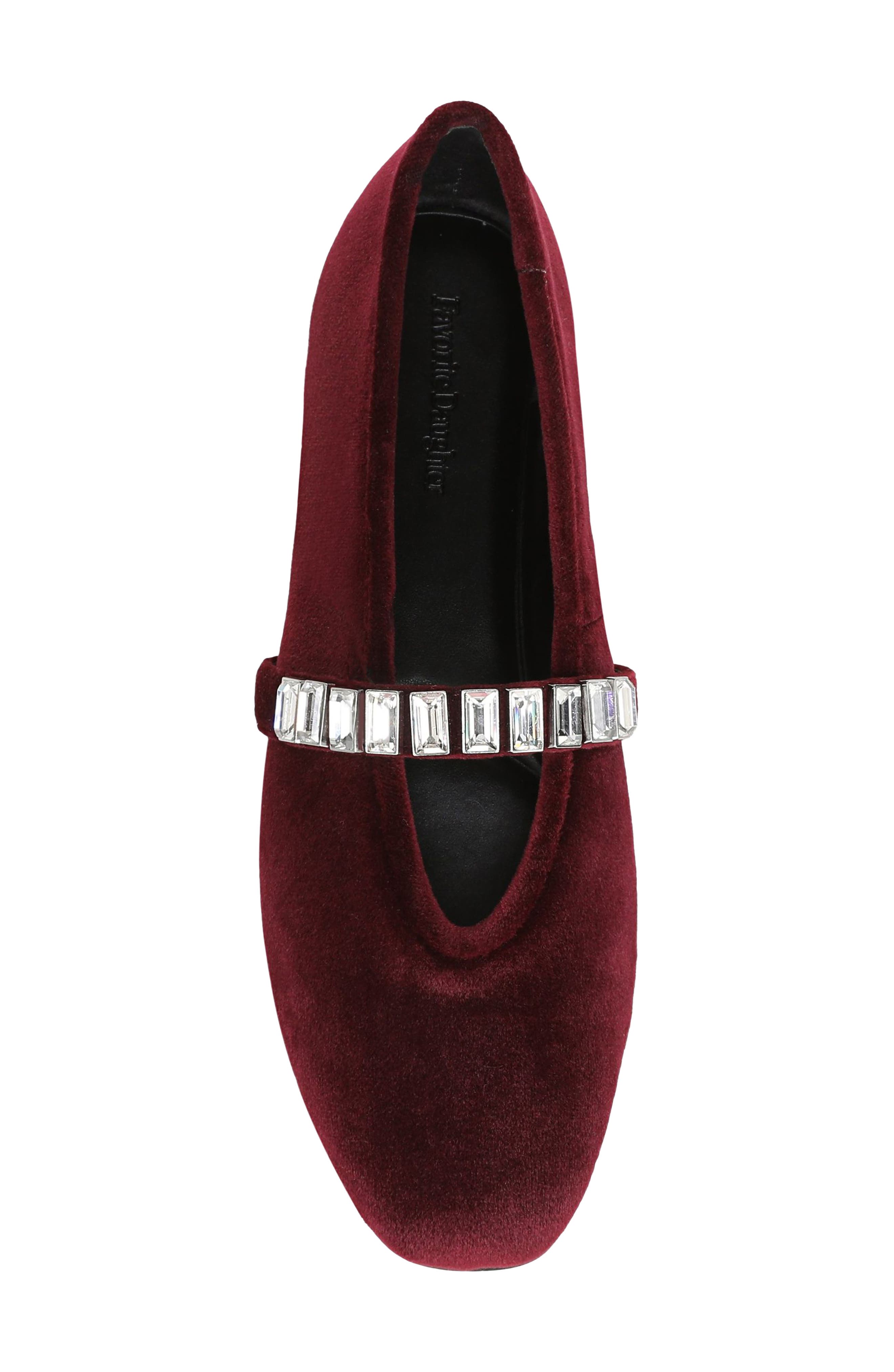 Madison Mary Jane Flat, Alternate, color, BORDEAUX VELVET