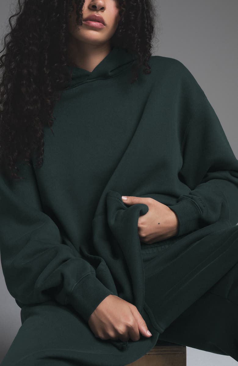 SKIMS Oversize Fleece Hoodie, Alternate, color, 
