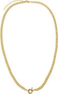 BY ADINA EDEN Toggle Cuban Chain Link Necklace
