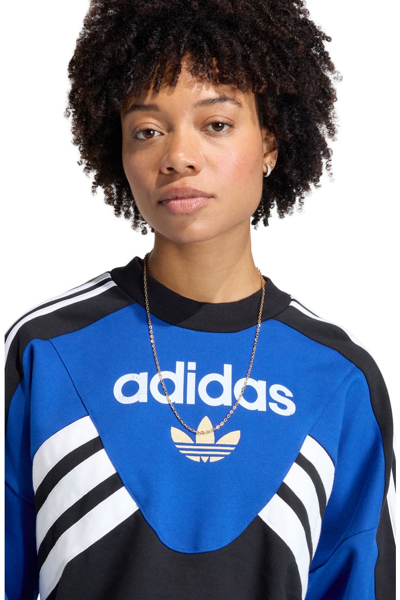Cutline Logo Cotton Sweatshirt, Alternate, color, TEAM ROYAL BLUE/ BLACK