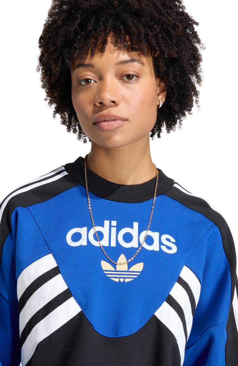adidas Originals Cutline Logo Cotton Sweatshirt, Alternate, color,