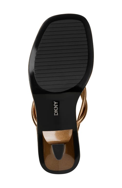 Shop Dkny Rabun Flip Flop In Bronze