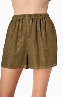 Riviera Metallic Chiffon Shorts