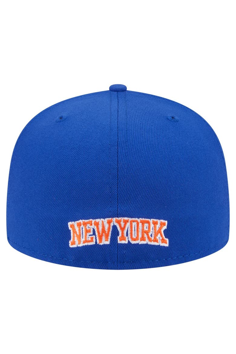 Men's New Era  Blue New York Knicks Deceptor 59FIFTY Fitted Hat, Alternate, color, Blue