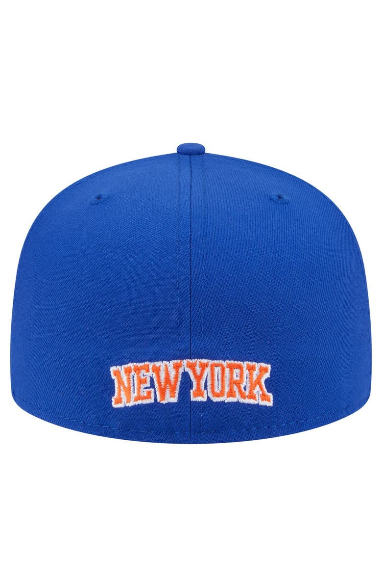 New Era Men's New Era  Blue New York Knicks Deceptor 59FIFTY Fitted Hat, Alternate, color, Blue