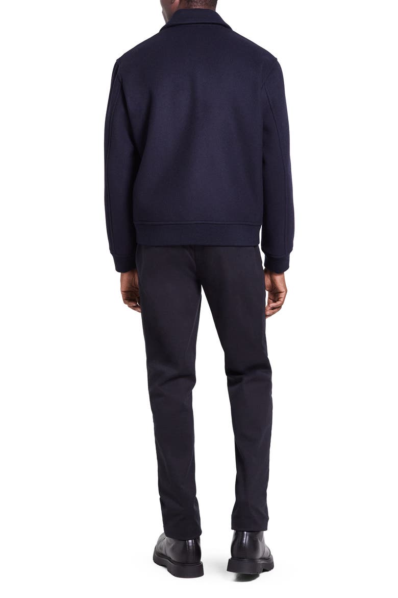 Wool Blend Bomber Jacket, Alternate, color, BALTIC - XHX