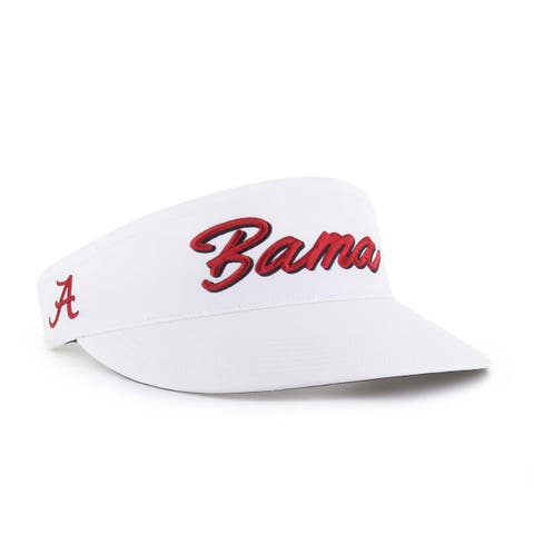Men's '47 White Alabama Crimson Tide Melbourne brrr° Adjustable Visor