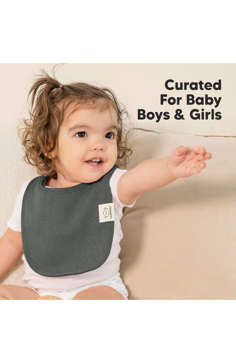 KeaBabies 8-Pack Quin Drool Bibs, Alternate, color, Driftwood