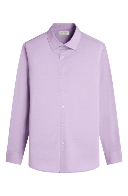 Bugatchi Jimmy Ooohcotton® Solid Button-up Shirt In Dusty Pink