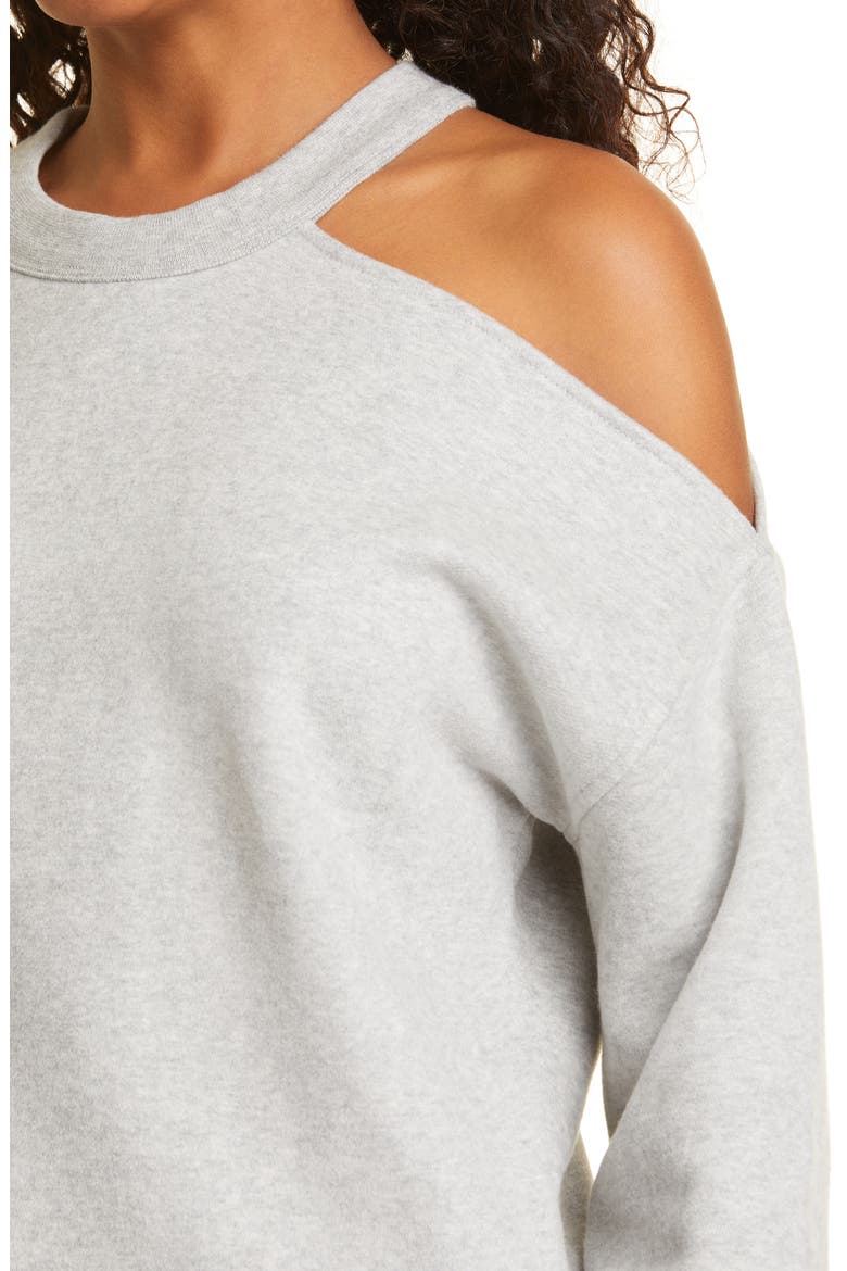Quincy Cutout Sweatshirt, Alternate, color, HEATHER GREY