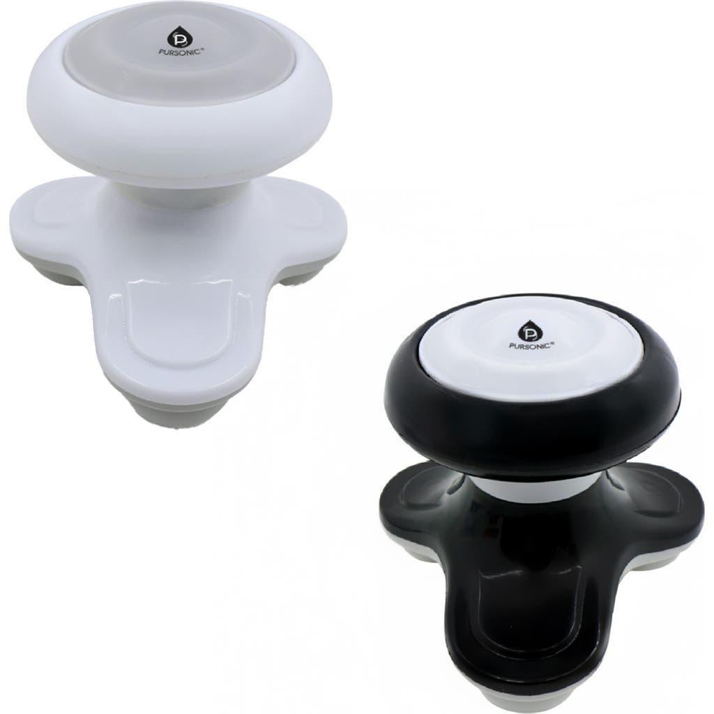 Pursonic 2-pack Portable Handheld Sport Massagers In Black