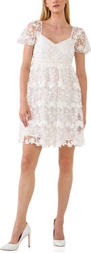 Endless Rose Floral Lace Puff Sleeve Minidress