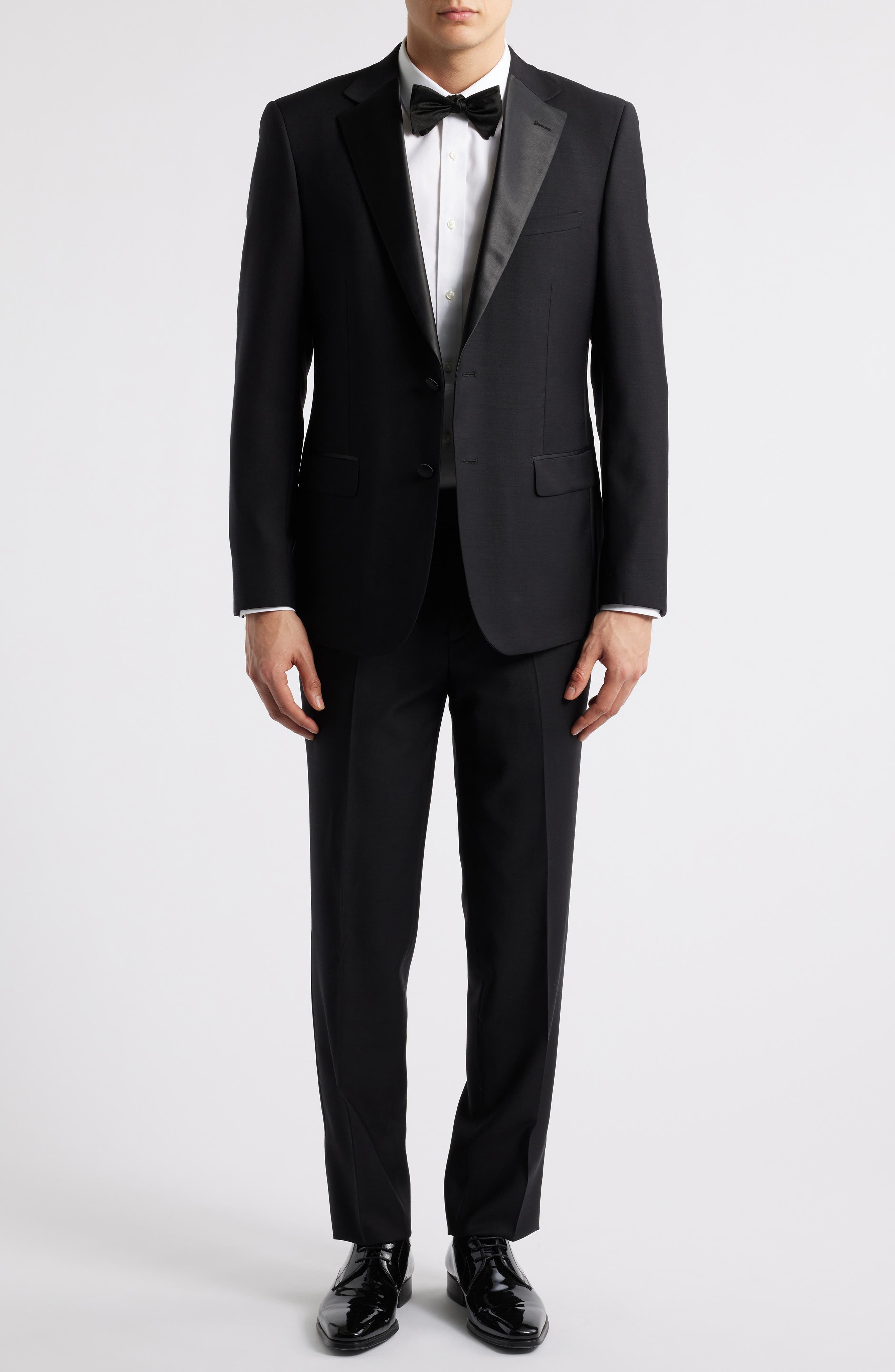 ZANETTI Matteo Slim Fit Black Wool Tuxedo