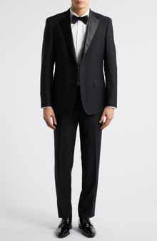 ZANETTI Matteo Slim Fit Black Wool Tuxedo