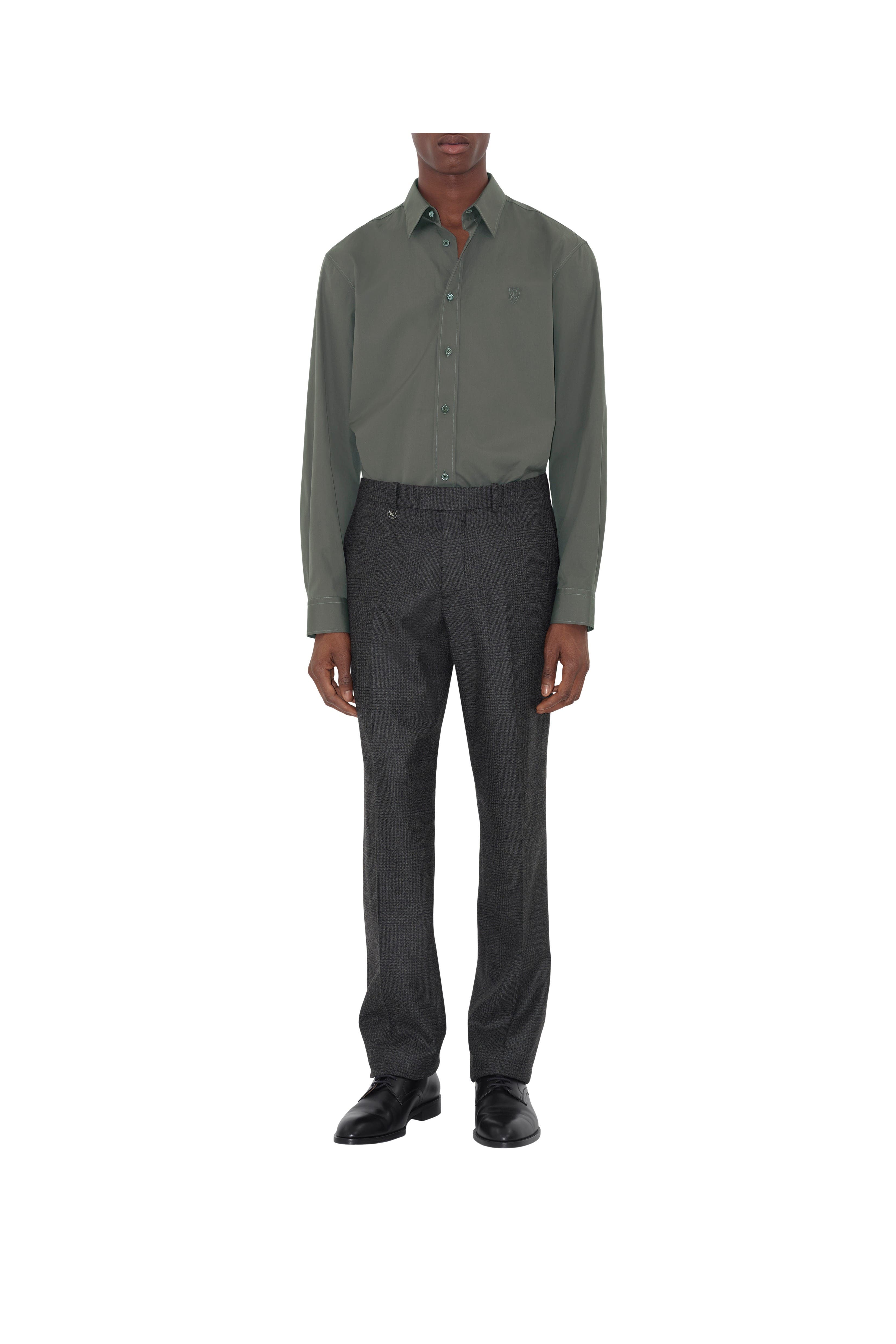 Check Wool Cashmere Tailored Trousers - image 2