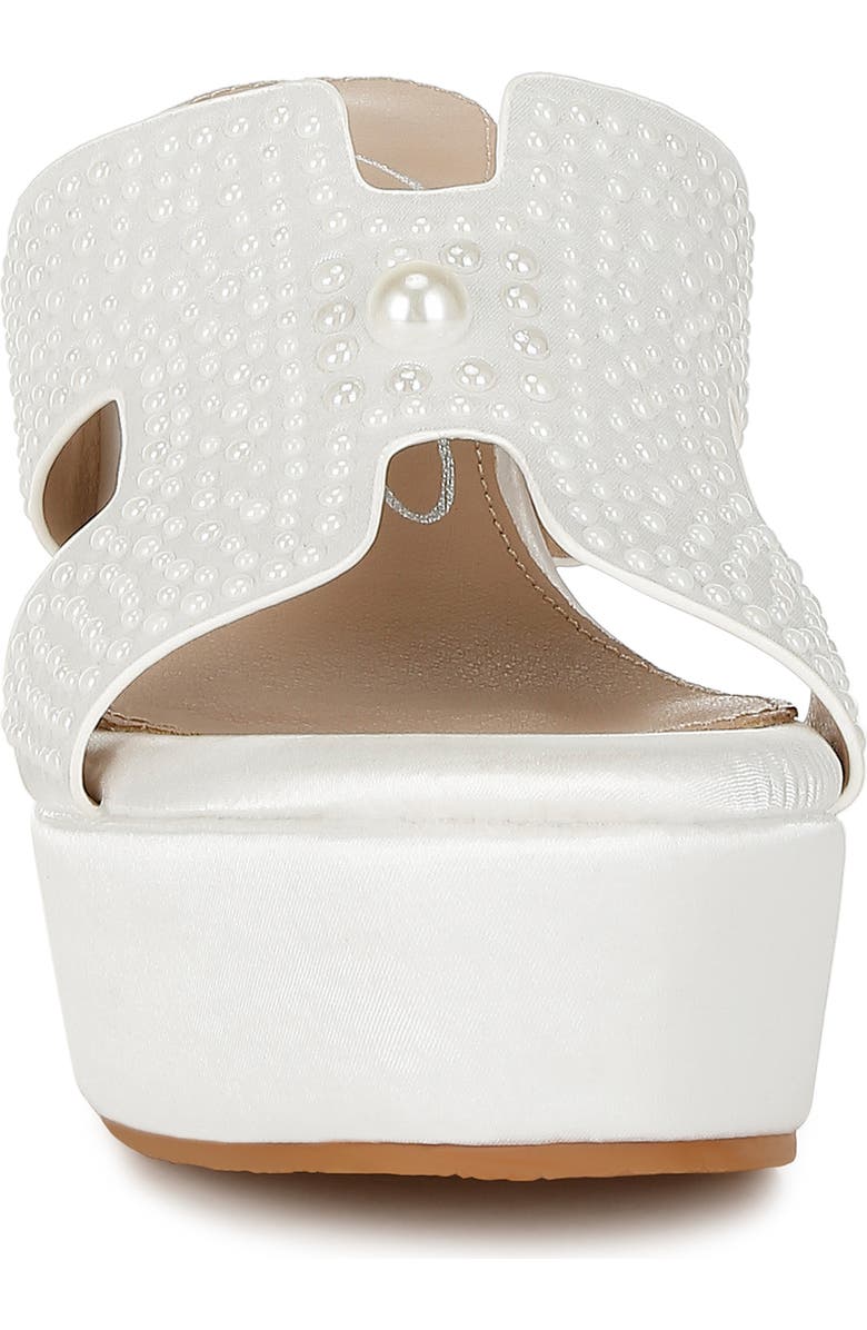 LONDON RAG Renier Platform Wedge Sandal, Alternate, color, White