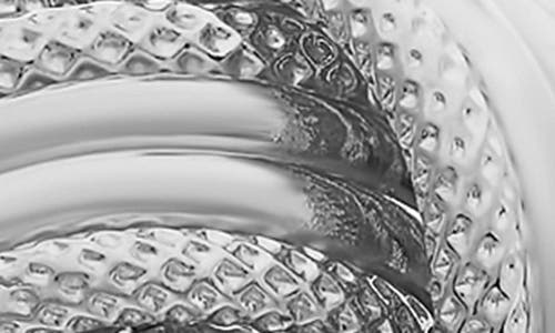 Fzn 10k Gold Twisted Knot Pendant Necklace In Silver