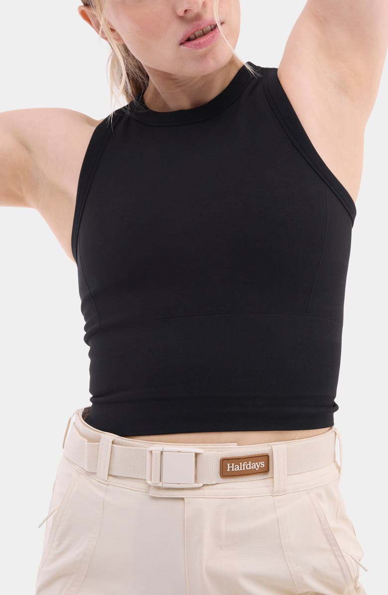 Halfdays Sunn Racerback Tank, Alternate, color, Black