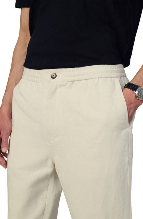 Joe's Clarkson Stripe Linen Pants In Flax