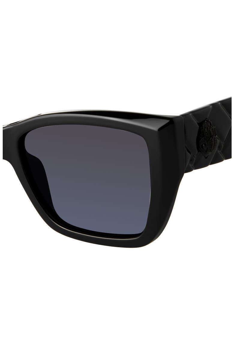 Kensington 54mm Gradient Rectangular Sunglasses, Alternate, color, BLACK/ GRAY GRADIENT