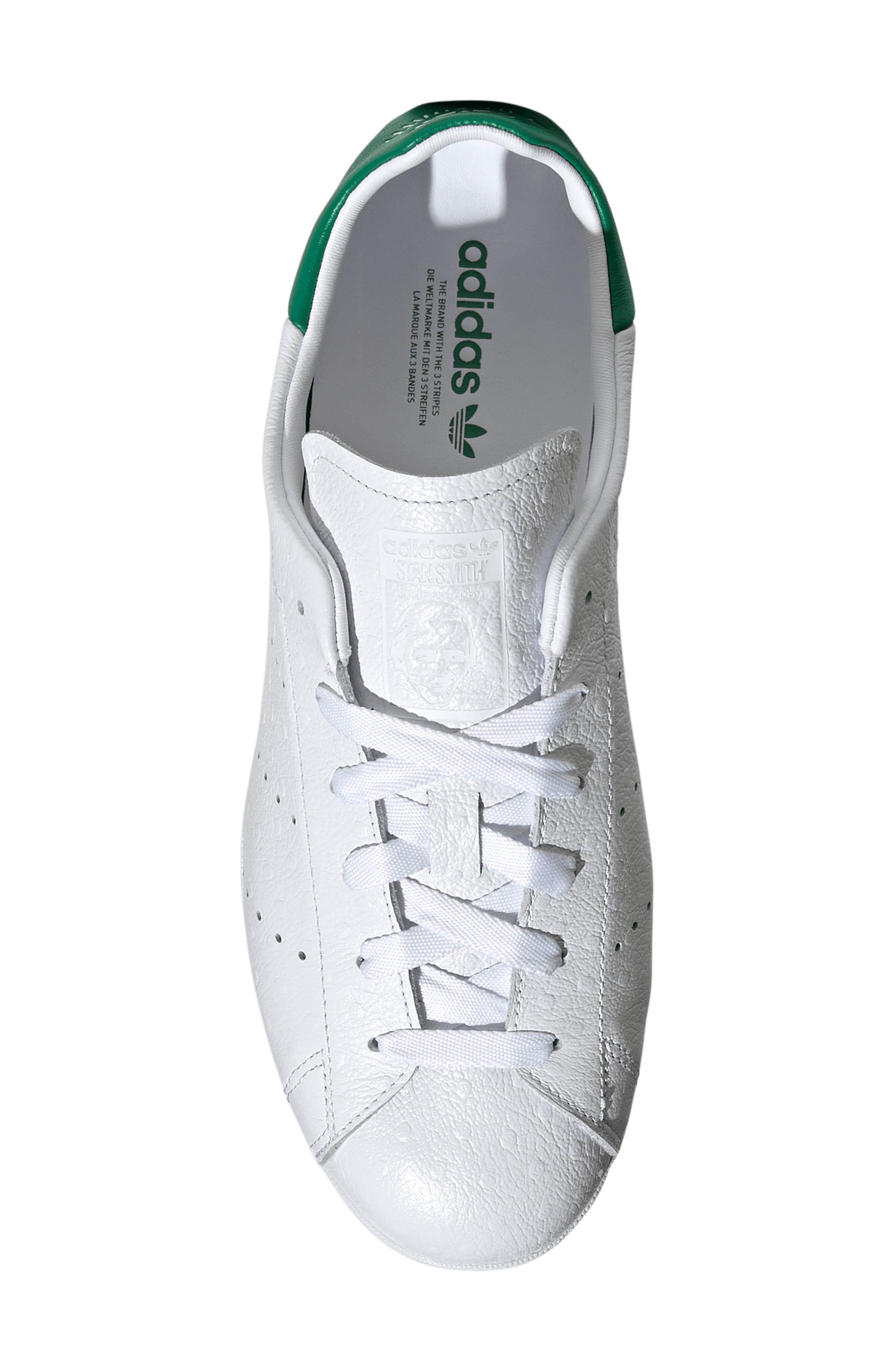 Stan Smith Lo Pro Sneaker, Alternate, color, FTWR WHITE/ FTWR WHITE/ GREEN