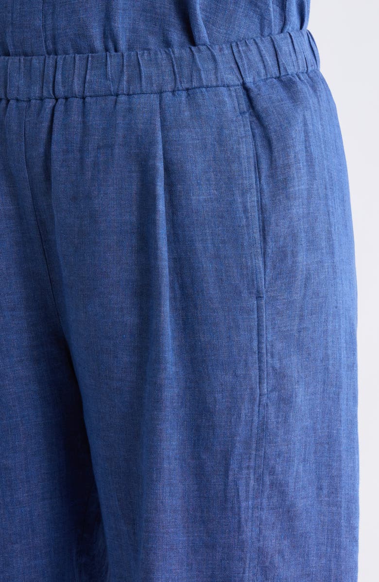 Eileen Fisher Pleated Organic Linen Lantern Pants, Alternate, color, Deep Dive
