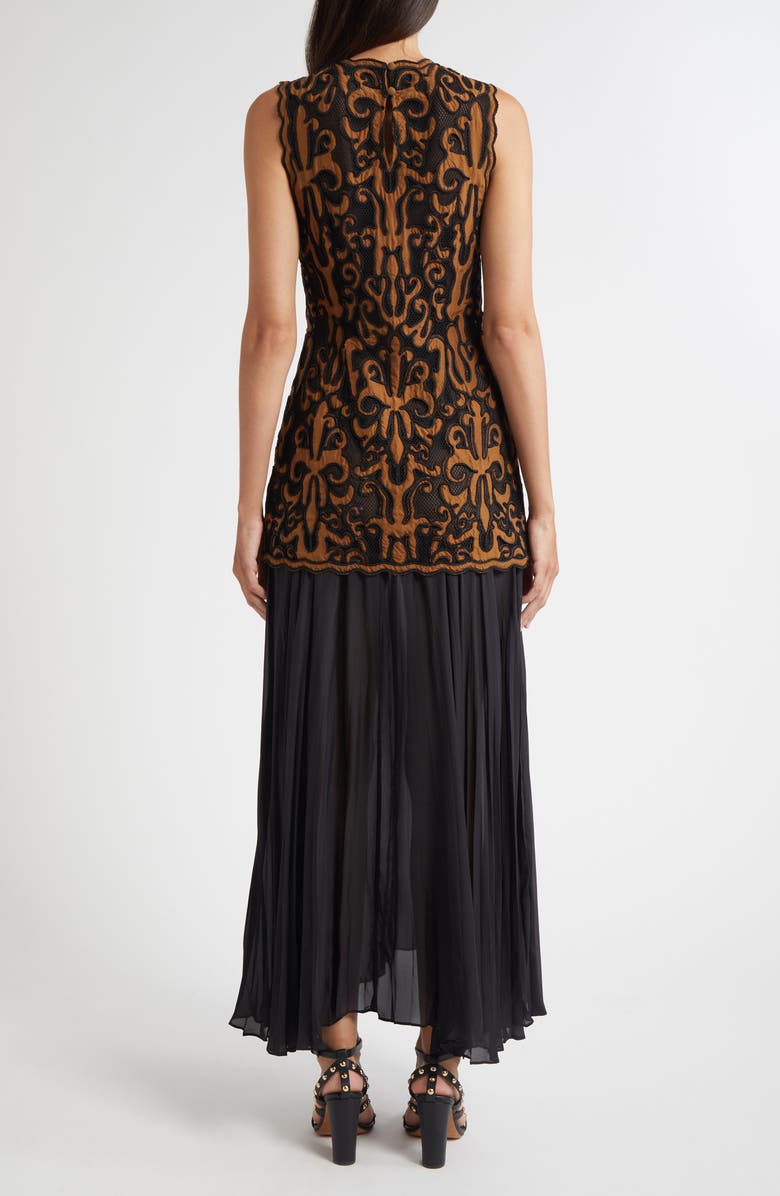 Auryn Appliqué Sleeveless Maxi Dress