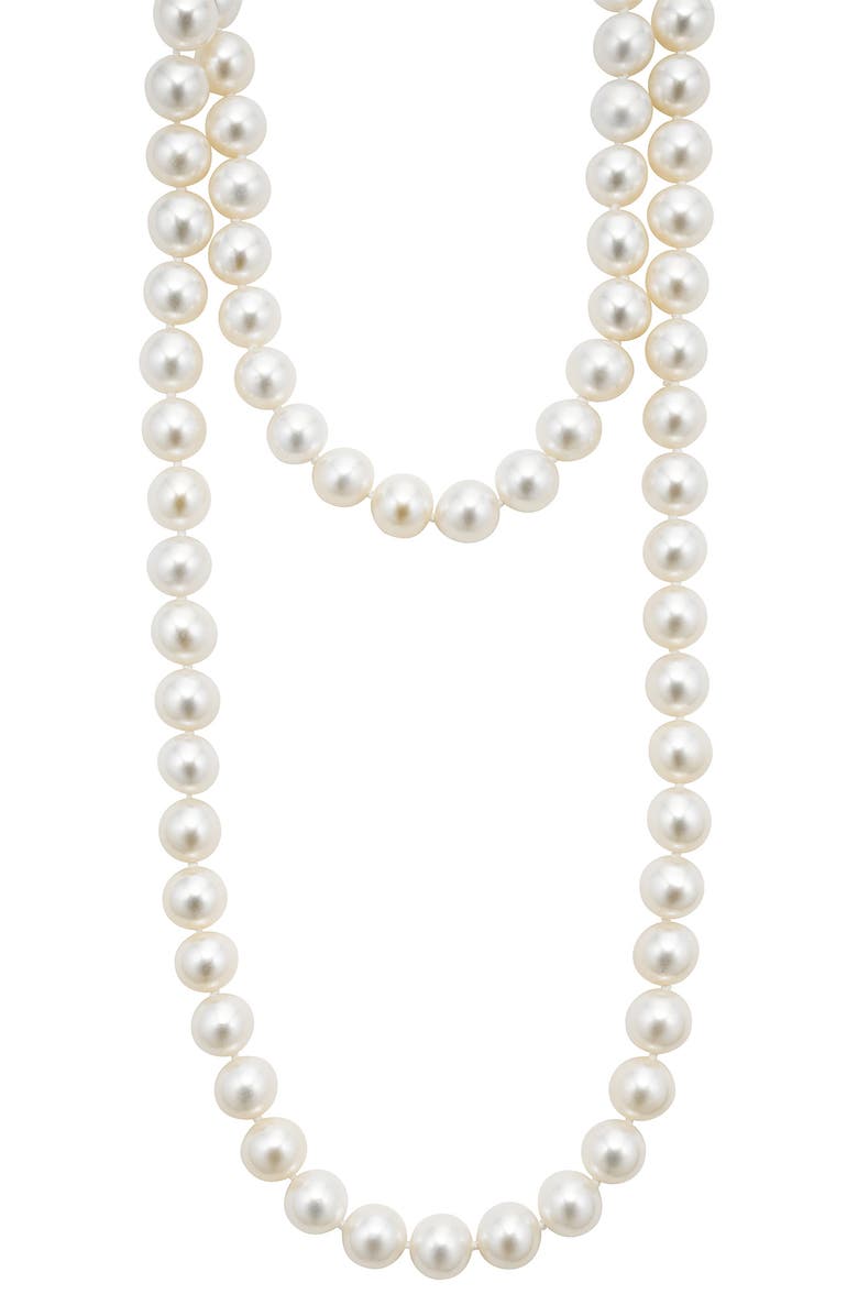 LAGOS Luna Freshwater Pearl Necklace, Alternate, color, Pearl/ Silver