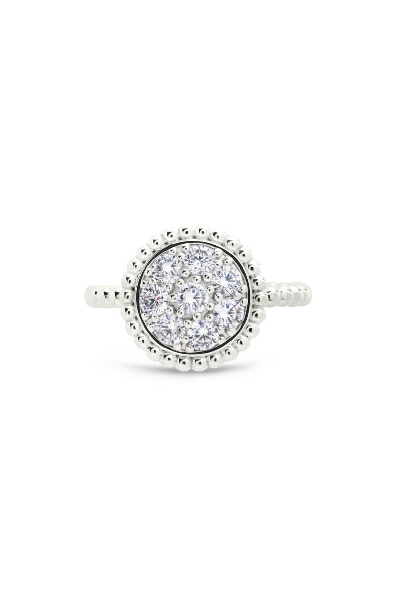 Casey Cubic Zirconia Circle Ring, Alternate, color, SILVER