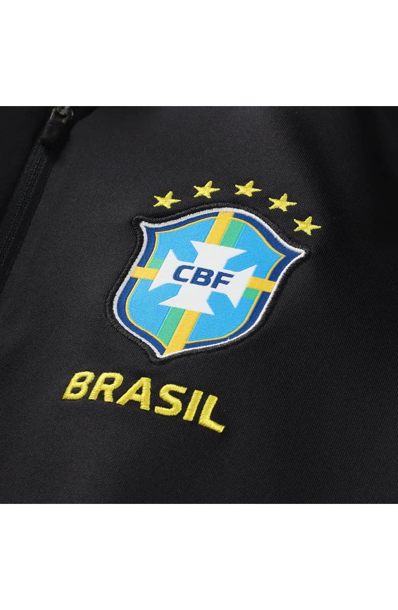 Jordan Brand Women's Jordan Brand Black Brazil National Team 2026 Strike Dri-FIT Long Sleeve Quarter-Zip Drill Top, Alternate, color, Black