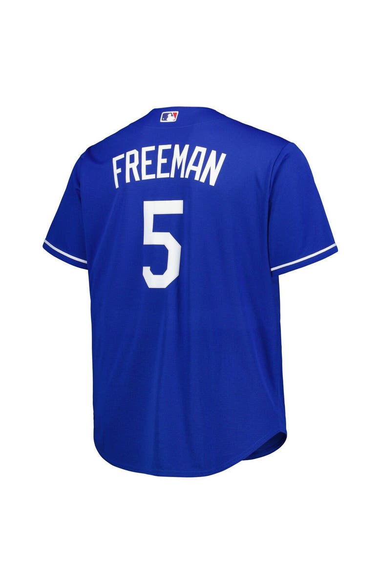 PROFILE Men's Freddie Freeman Royal Los Angeles Dodgers Big & Tall Replica Player Jersey, Alternate, color,